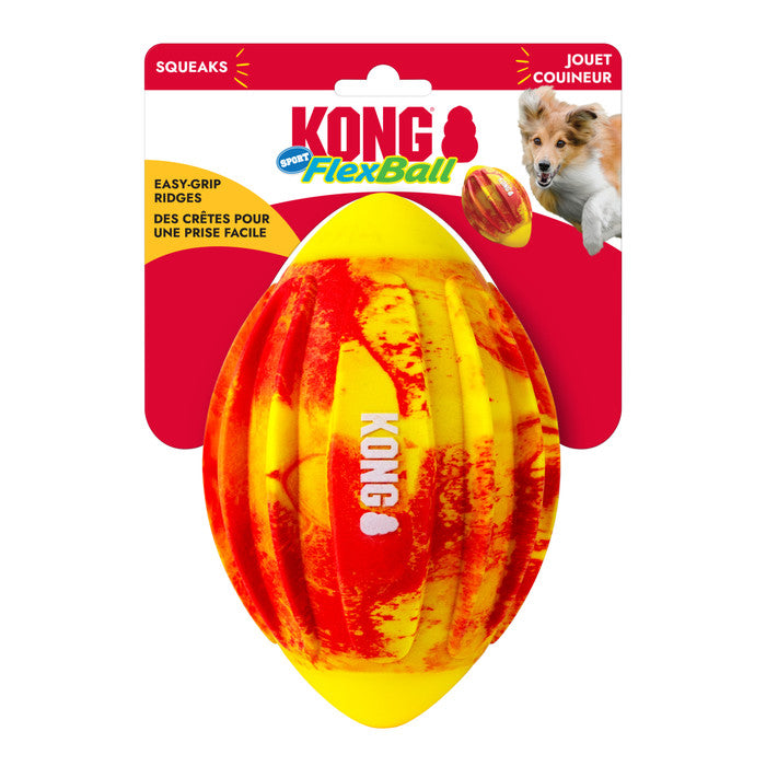 KONG Flexball Sport Football Dog Toy