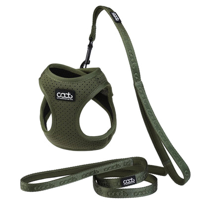 DOOG CAAT Cat Harness & Leash Combo Green