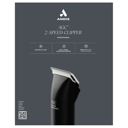 Andis AGC2 2-Speed Brushless Clippers Black