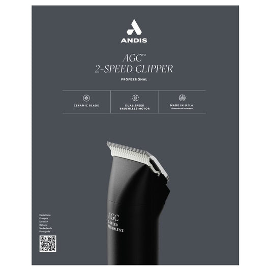 Andis AGC2 2-Speed Brushless Clippers Black