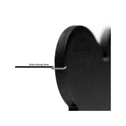 My Family Basic Bone Black ID Tag