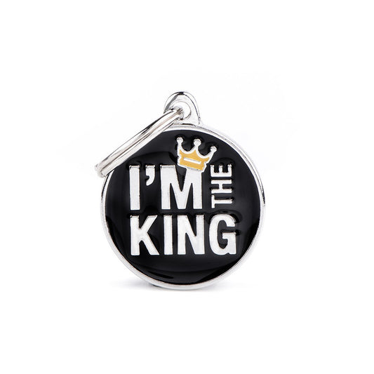 My Family Charm I'm The King ID Tag