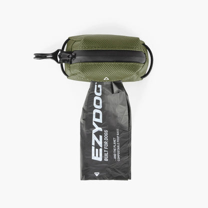 EzyDog Essential Poop Bag Holder Green