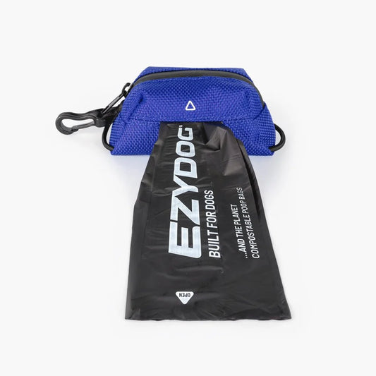 EzyDog Essential Poop Bag Holder Blue