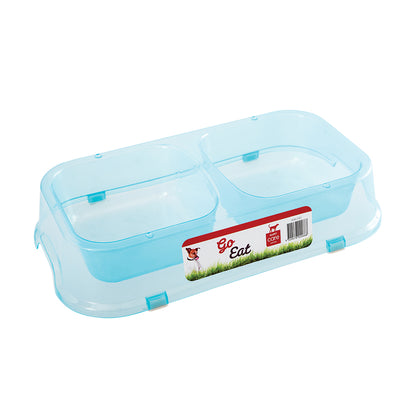 Canine Care Dog Bowl Double Plastic Large