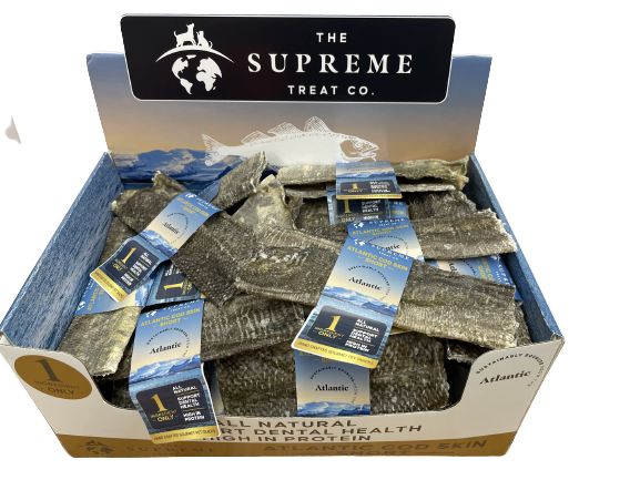 The Supreme Treat Co Cod Skin Chew Short