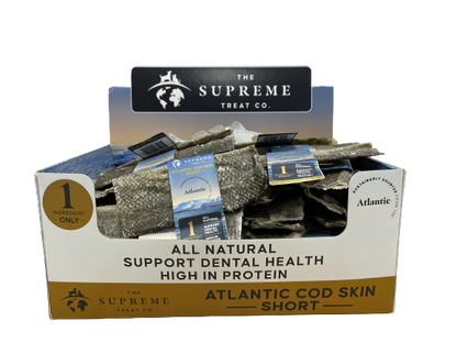 The Supreme Treat Co Cod Skin Chew Short