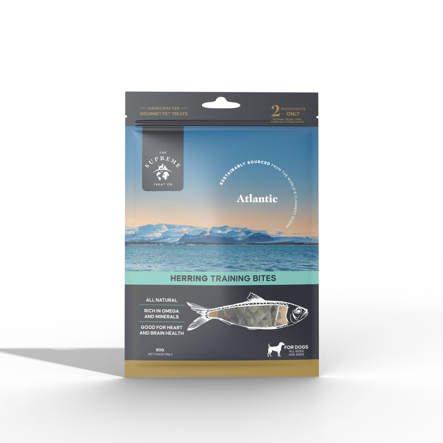 The Supreme Treat Co Herring Training Bites 80g