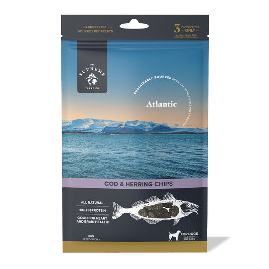 The Supreme Treat Co Cod and Herring Chips 80g