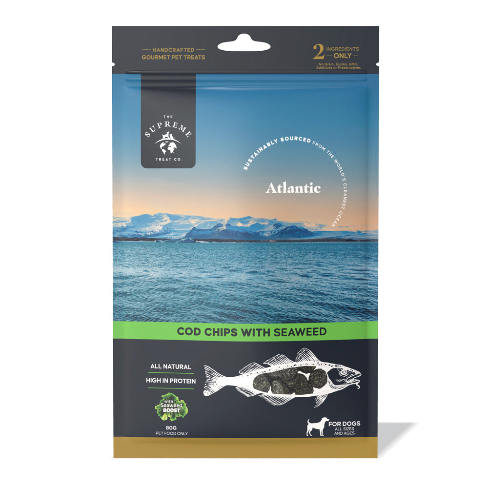 The Supreme Treat Co Cod Chips with Seaweed 80g