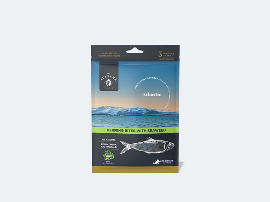 The Supreme Treat Co Cat Herring Bites with Seaweed 50g