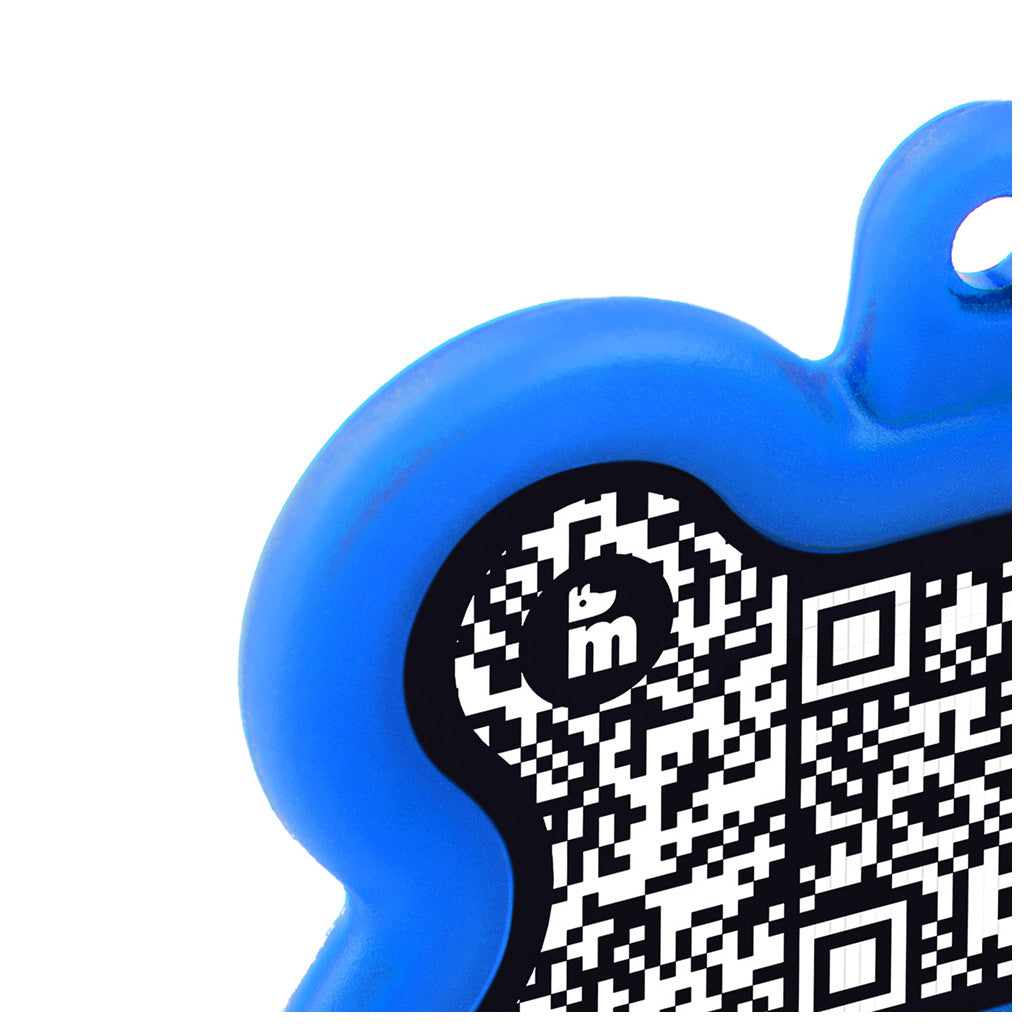 My Family QR Code Hushtag Bone Black and Blue