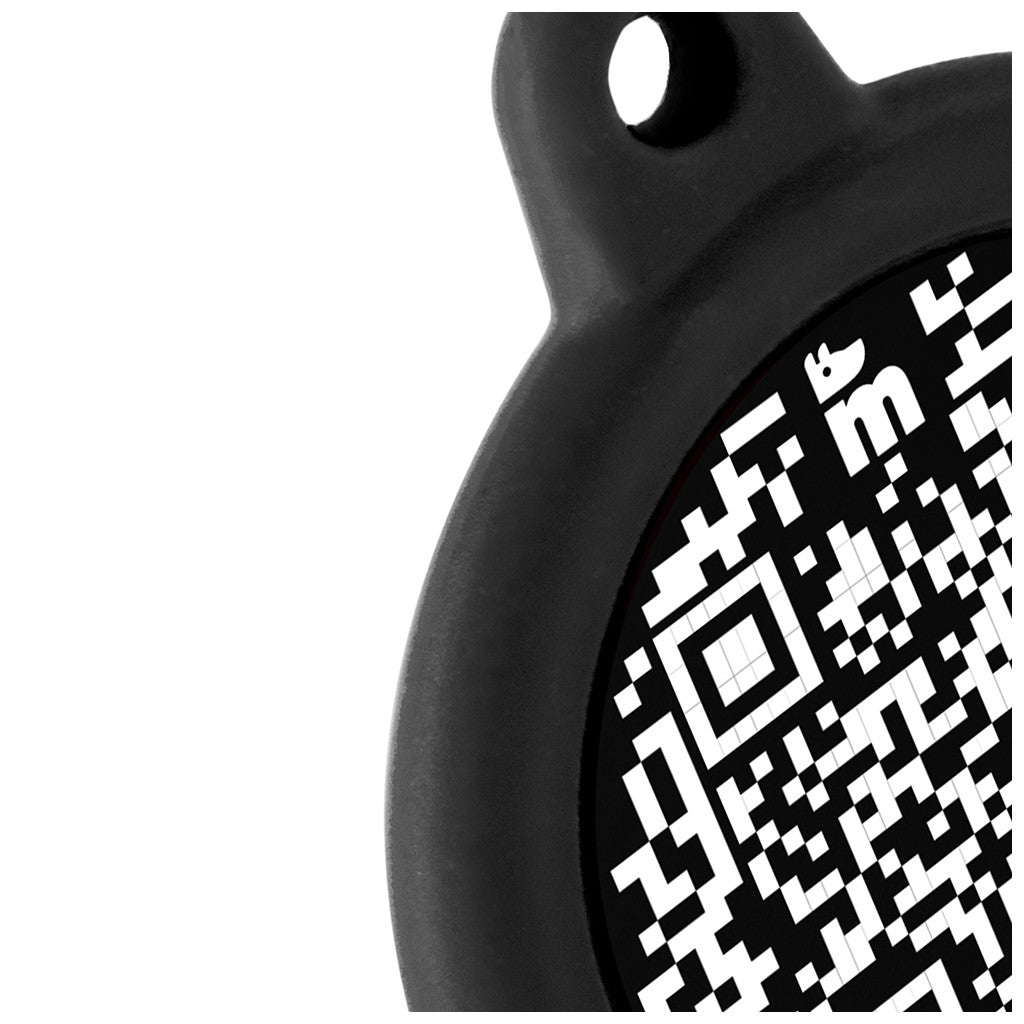 My Family QR Code Hushtag Circle Black and Black