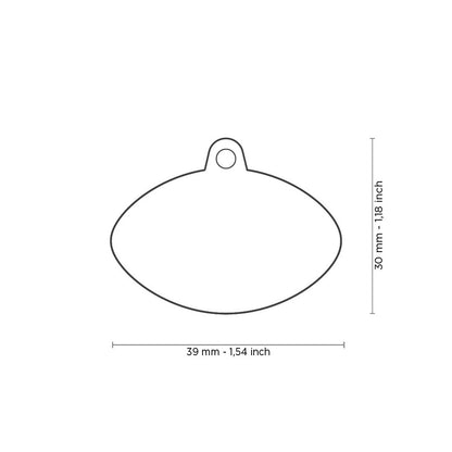 My Family Charm American Football ID Tag