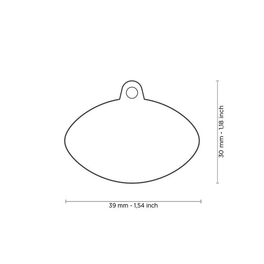My Family Charm American Football ID Tag