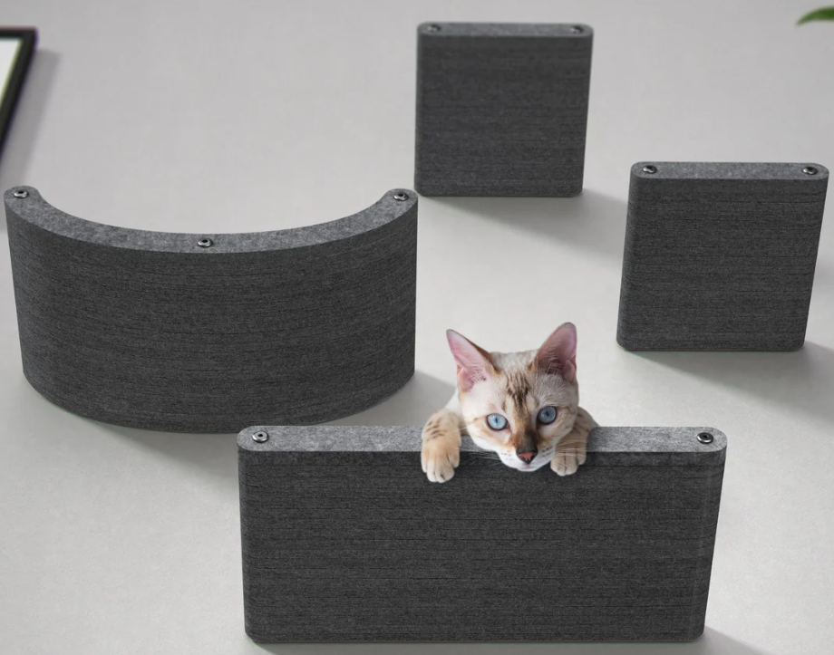Pryde Set of 4 Charcoal Cat Climbers