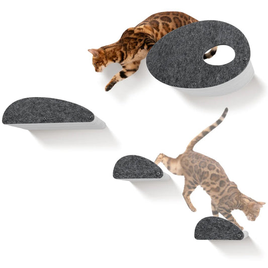 Pryde Set of 4 Charcoal Cat Climber Facade Add-Ons