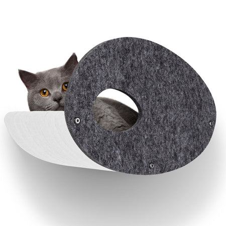 Pryde Charcoal Curved Nest Cat Climber Facade Add-On