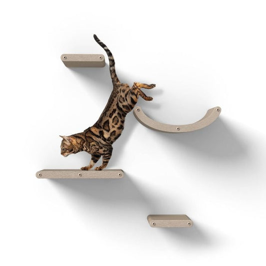 Pryde Oatmeal Long Lounger Cat Climber