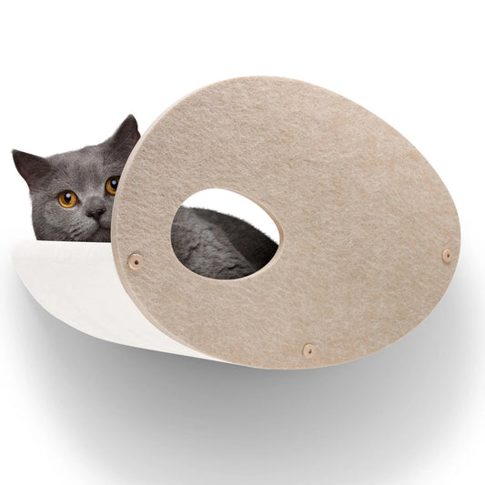 Pryde Oatmeal Curved Nest Cat Climber Facade Add On