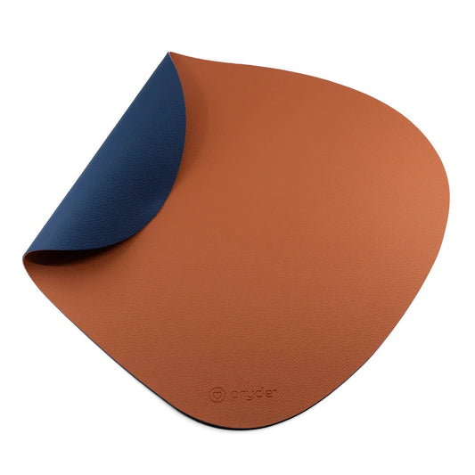 Pryde Reversible Cat Dining Mat Chestnut/Navy