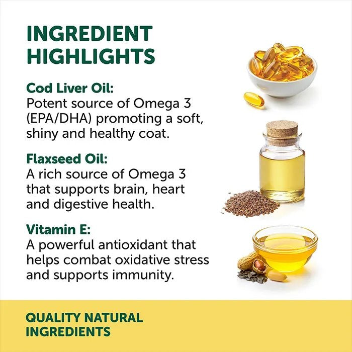 Natural Animal Solutions Omega 3, 6 & 9 Oil for Cats 200ml