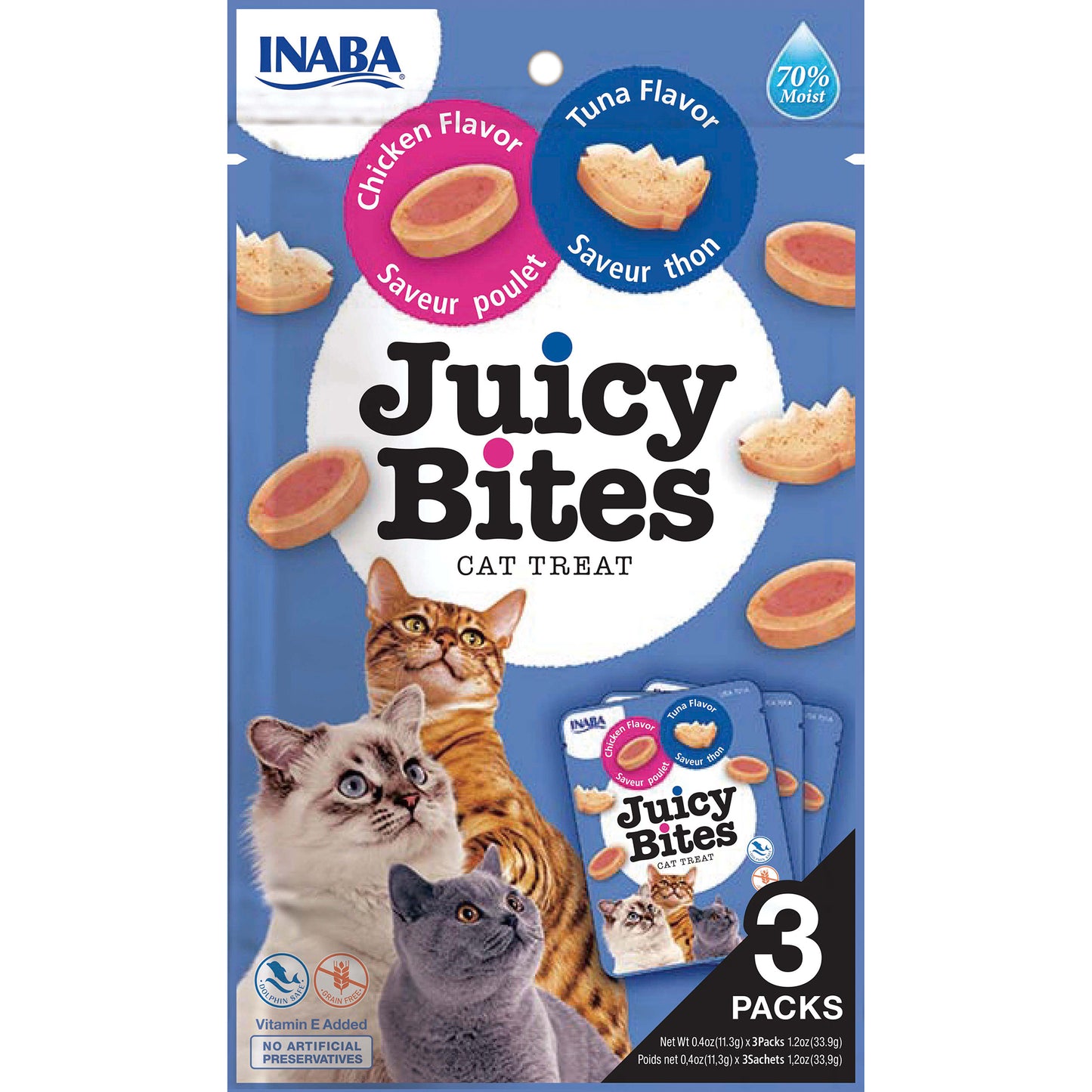 Inaba Juicy Bites Tuna & Chicken 3pk
