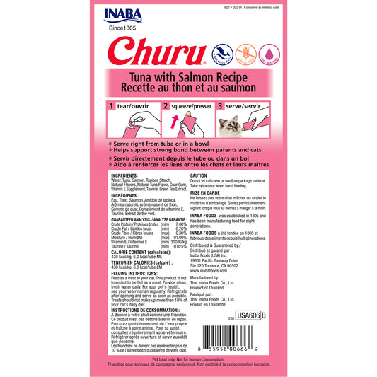 Inaba Churu Tuna with Salmon Cat Treat 56g