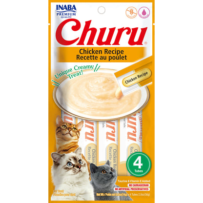 Inaba Churu Puree Chicken Recipe Cat Treat 56g
