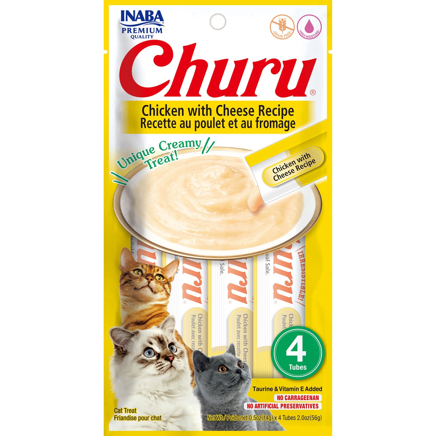 Inaba Churu Chicken with Cheese Cat Treat 56g