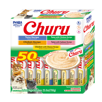 Inaba Churu Tuna Chicken Variety Box 50x14g