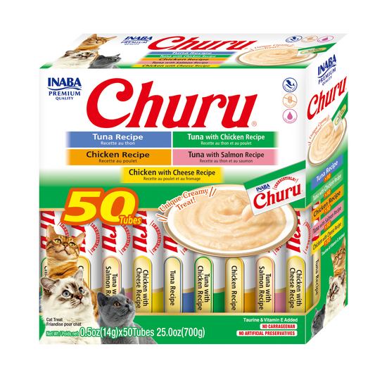 Inaba Churu Tuna Chicken Variety Box 50x14g