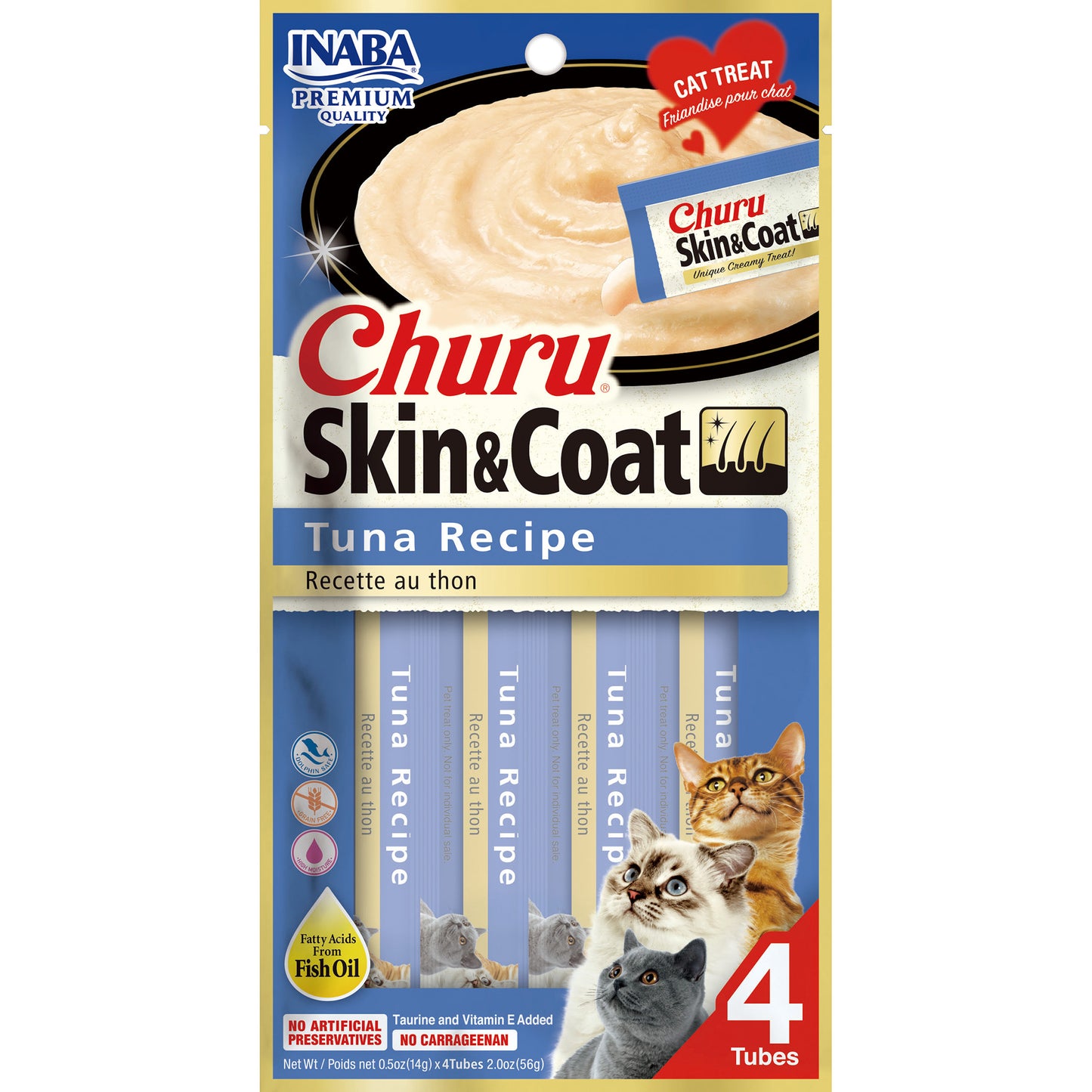 Inaba Churu Skin & Coat Tuna Recipe 4pk