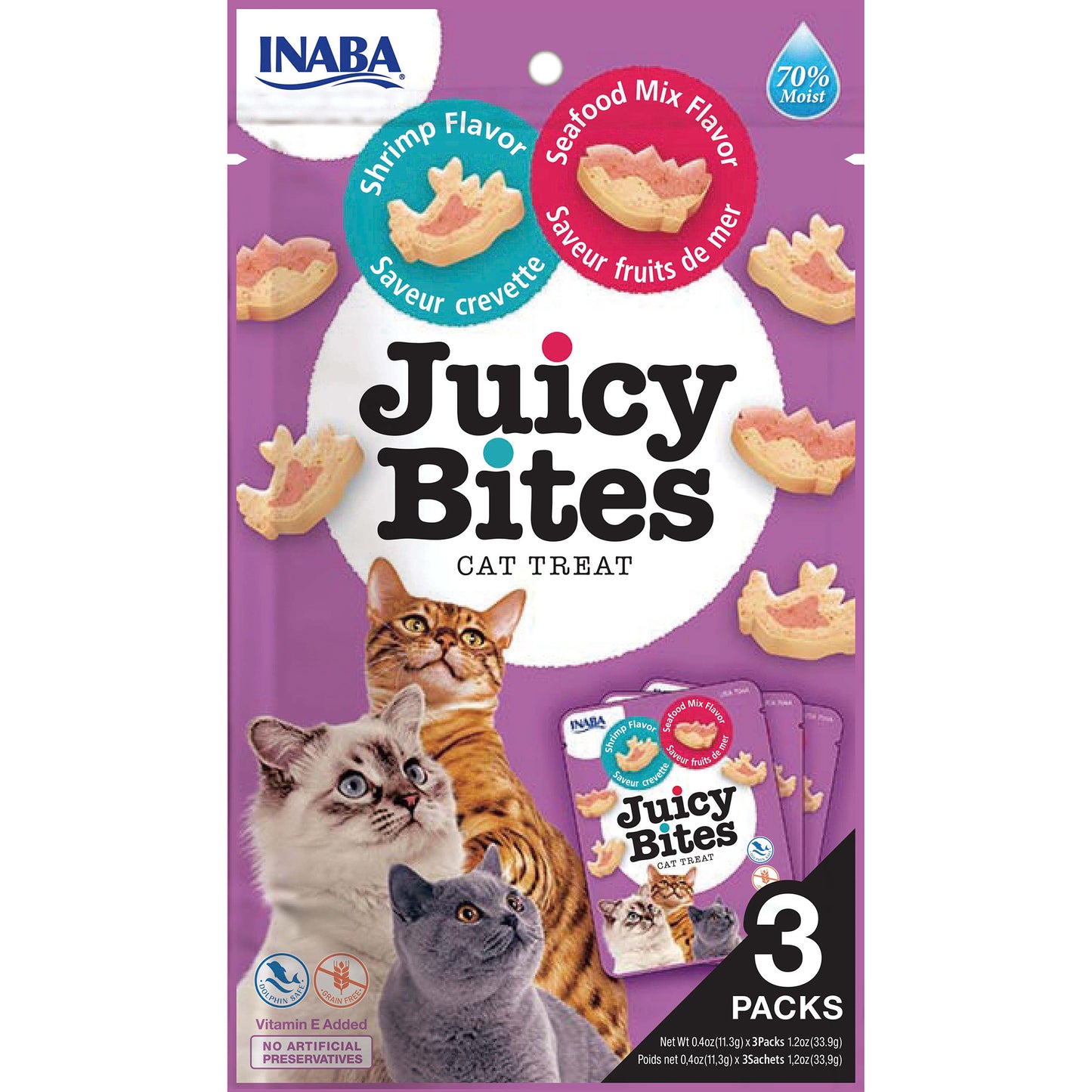 Inaba Juicy Bites Shrimp & Seafood 3pk