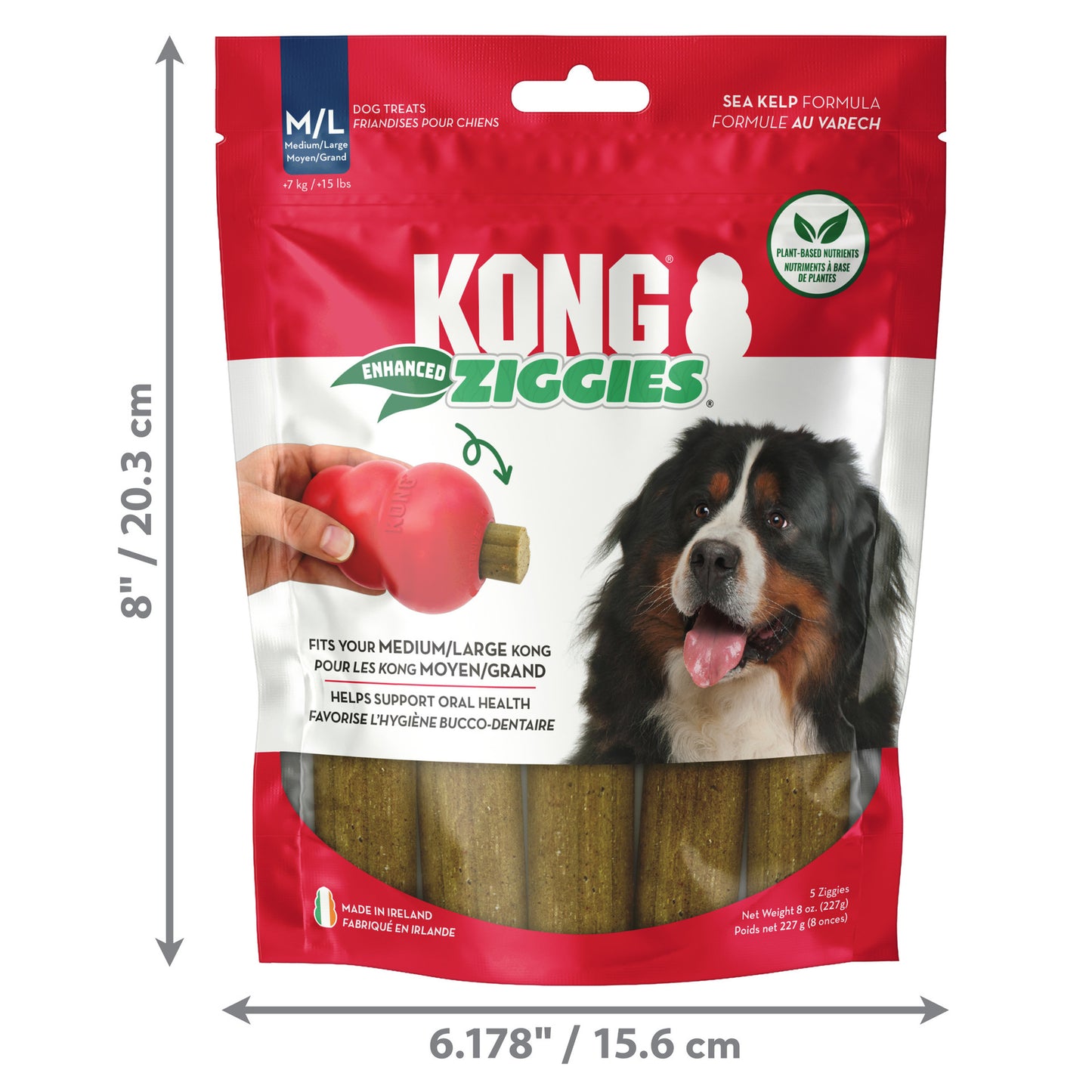 KONG Ziggies Enhanced Med/Lge 227g
