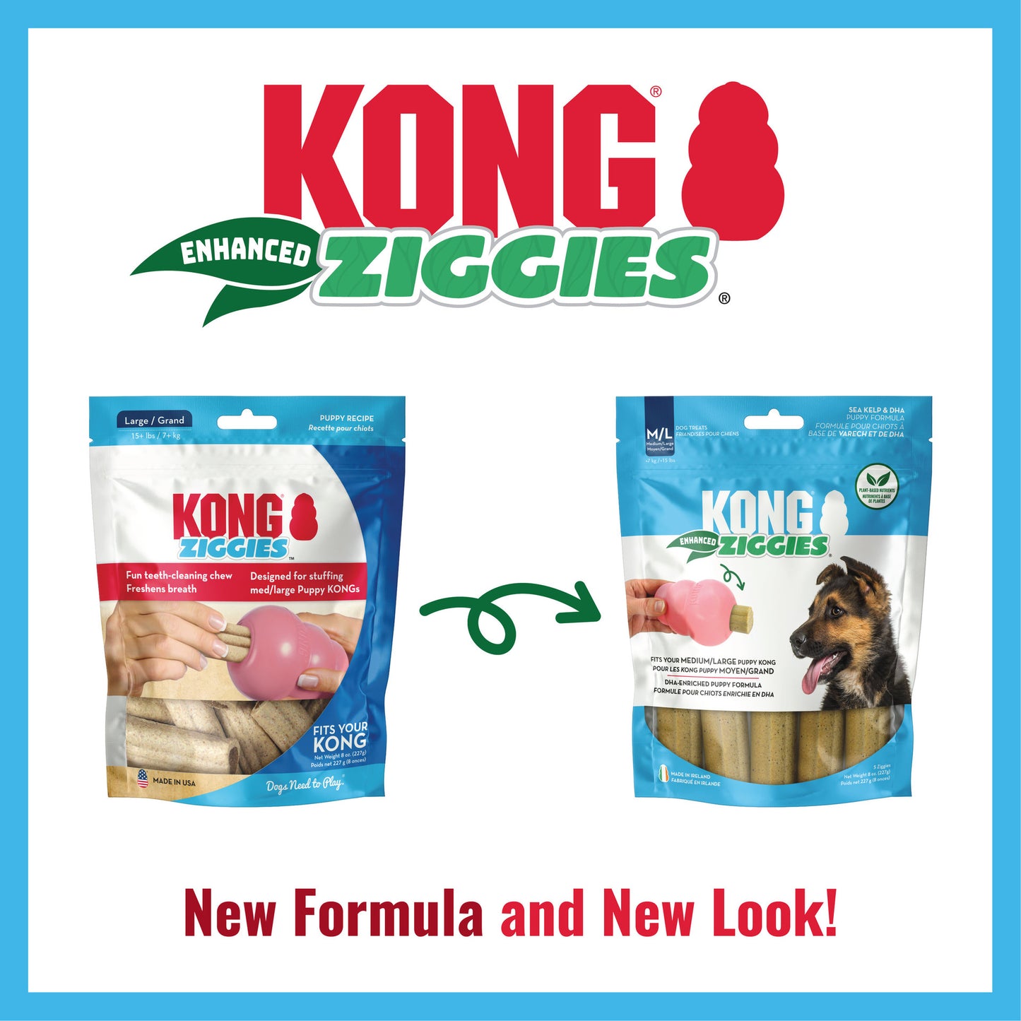 KONG Ziggies Enhanced Puppy Med/Lge 227g