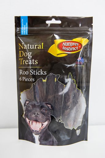 Natural Instinct Natural Dog Treats Roo Sticks 6pc