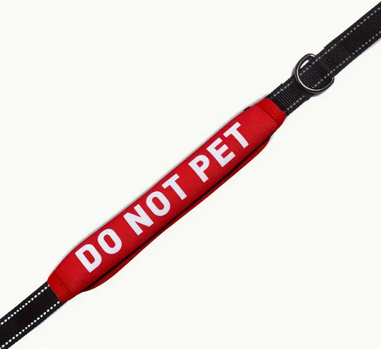 Do Not Pet Dog Double-Sided Dog Leash/Harness Tag