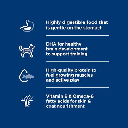 Hill's Science Diet Puppy Sensitive Stomach and Skin Salmon Vegetables Canned Dog Food