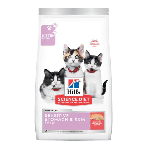 Hill's Science Diet Kitten Sensitive Stomach and Skin Salmon Dry Cat Food