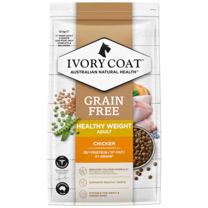 Ivory Coat Grain Free Adult Healthy Weight Dry Dog Food Chicken