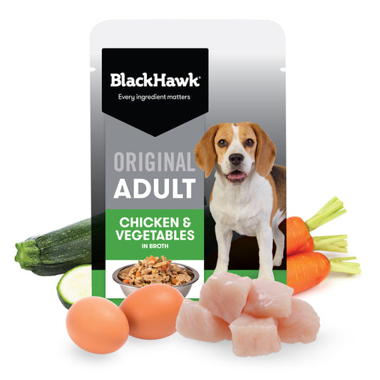 Black Hawk Original Adult Medium to Large Breeds Chicken & Vegetables in Broth Wet Dog Food
