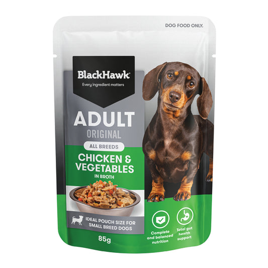 Black Hawk Original Adult Small Breeds Chicken & Vegetables in Broth Wet Dog Food