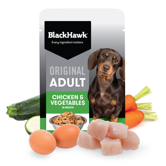 Black Hawk Original Adult Small Breeds Chicken & Vegetables in Broth Wet Dog Food