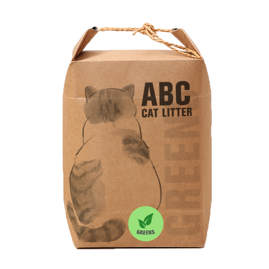 ABC Vegan Cat Litter Greens Scent Biodegradable, Clumpable & Flushable