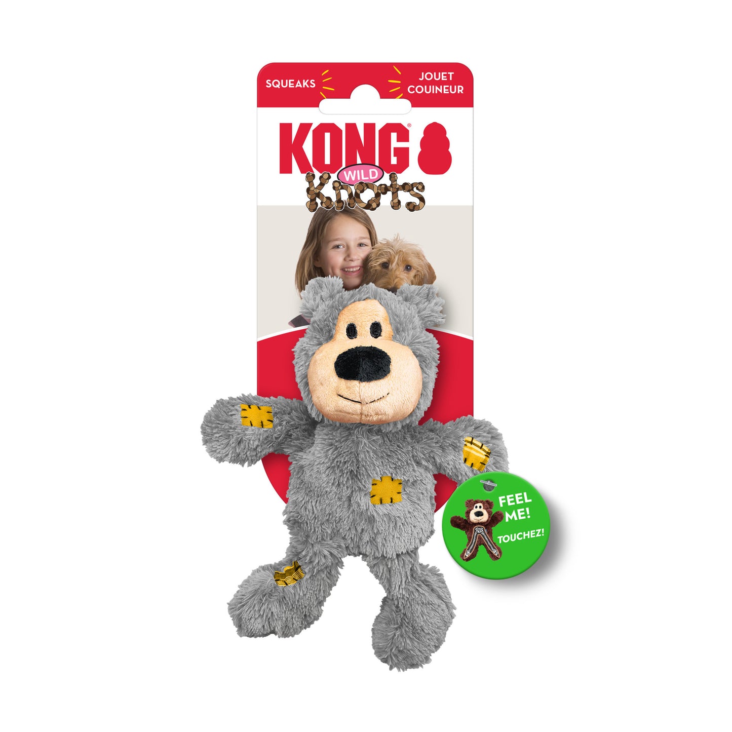 KONG Wild Knots Bear Dog Toy - Extra Small