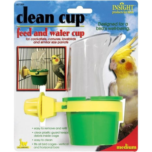 Insight Clean Cup Bird Feed & Water Cup Medium