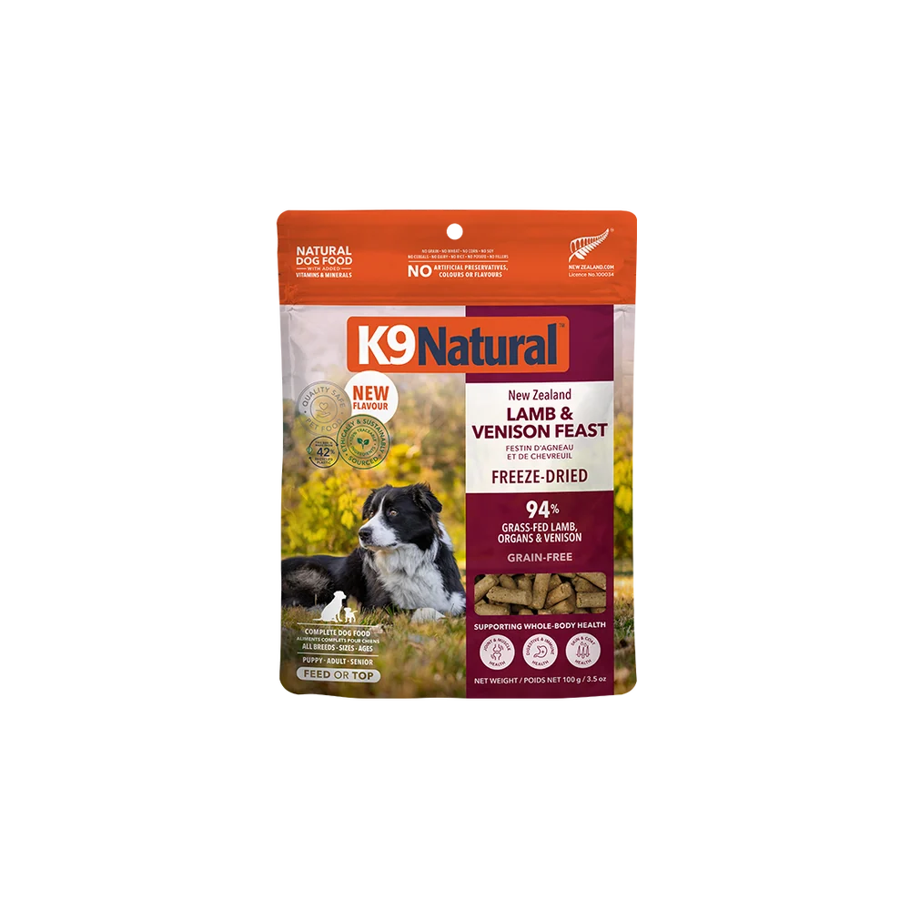 K9 Natural Lamb & Venison Feast Freeze-Dried Dog Food