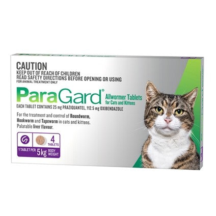 Paragard All Wormer Cats 0-5 kg 4 Tabs