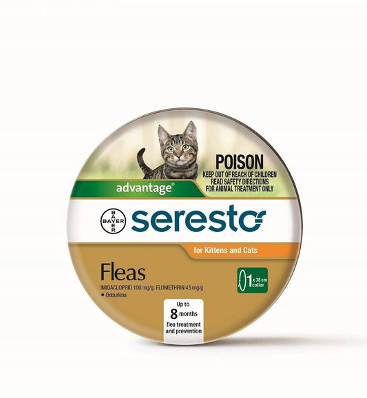 Seresto Collar for Cats 8-Month Flea & Tick Protection